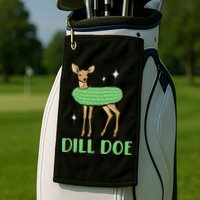 Dill Pickle Dill Doe Dark Inappropriate Offensive Golf Towel