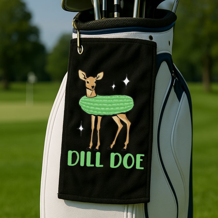 Dill Pickle Dill Doe Dark Inappropriate Offensive Golf Towel