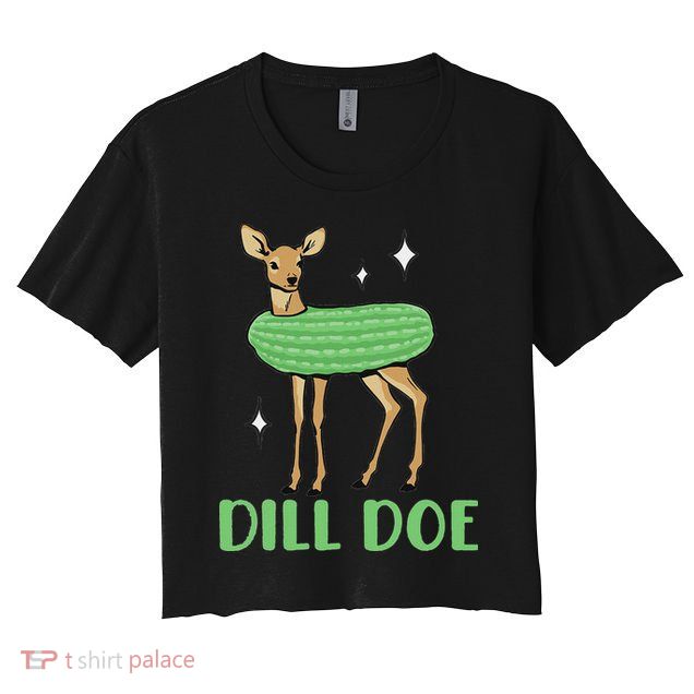 Dill Pickle Dill Doe Dark Inappropriate Offensive Crop Top