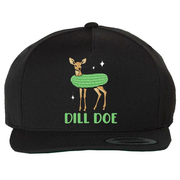 Dill Pickle Dill Doe Dark Inappropriate Offensive Wool Snapback Cap