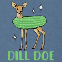 Dill Pickle Dill Doe Dark Inappropriate Offensive Garment-Dyed Sweatshirt
