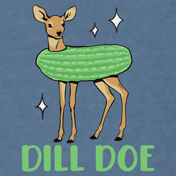 Dill Pickle Dill Doe Dark Inappropriate Offensive Garment-Dyed Sweatshirt