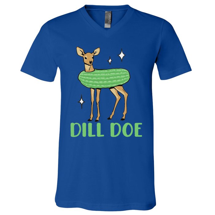 Dill Pickle Dill Doe Dark Inappropriate Offensive V-Neck T-Shirt