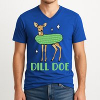 Dill Pickle Dill Doe Dark Inappropriate Offensive V-Neck T-Shirt
