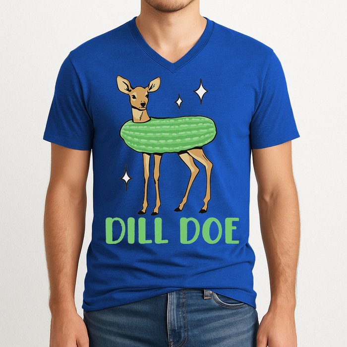 Dill Pickle Dill Doe Dark Inappropriate Offensive V-Neck T-Shirt