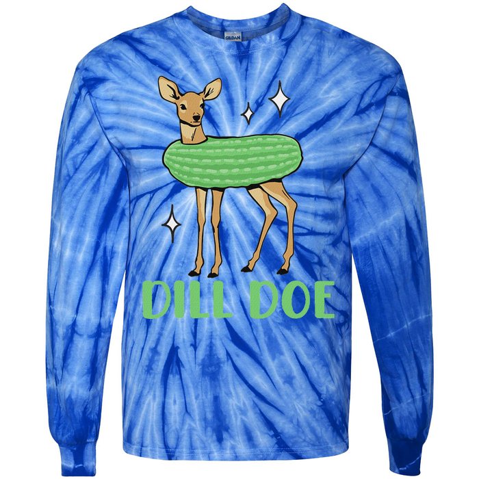 Dill Pickle Dill Doe Dark Inappropriate Offensive Tie-Dye Long Sleeve Shirt