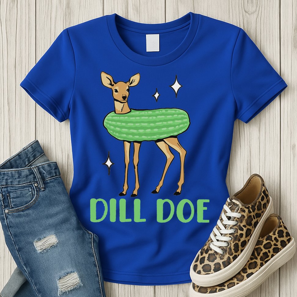 Dill Pickle Dill Doe Dark Inappropriate Offensive Womens T-Shirt