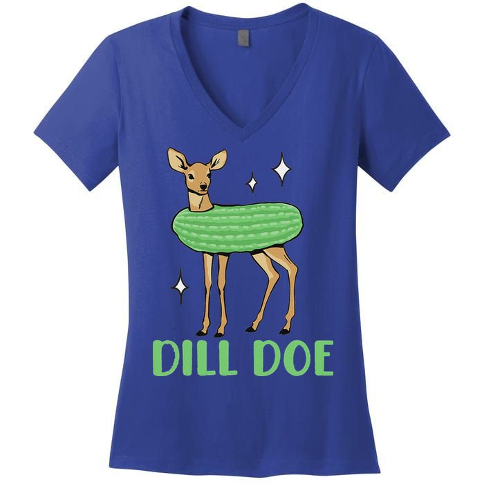 Dill Pickle Dill Doe Dark Inappropriate Offensive Women's V-Neck T-Shirt