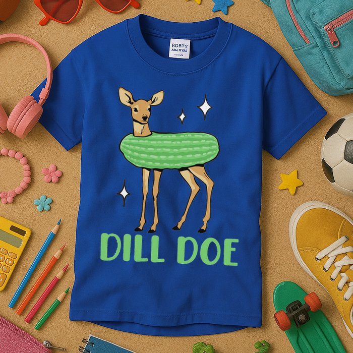 Dill Pickle Dill Doe Dark Inappropriate Offensive Kids T-Shirt