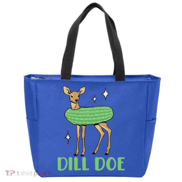 Dill Pickle Dill Doe Dark Inappropriate Offensive Zip Tote Bag