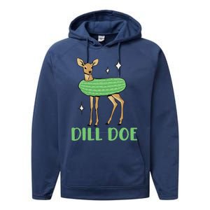 Dill Pickle Dill Doe Dark Inappropriate Offensive Performance Fleece Hoodie