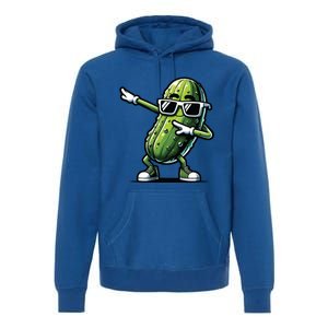 Dabbing Pickle Dancing Cucumber Pickle Food Squad Gift Premium Hoodie