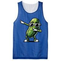 Dabbing Pickle Dancing Cucumber Pickle Food Squad Gift Mesh Reversible Basketball Jersey Tank