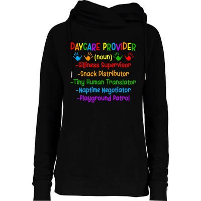 Daycare Provider Definition Daycare Womens Funnel Neck Pullover Hood