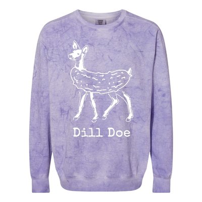 Dill Pickle Dill Doe Funny Colorblast Crewneck Sweatshirt