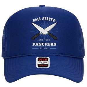 Diabetic Pancreas Diabetes Awareness Survivor Blood Sugar Funny Gift High Crown Mesh Back Trucker Hat