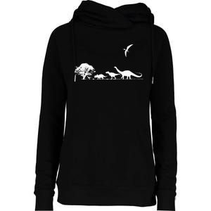 Dinosaurs Prehistoric Dinosaur Kids Or Adults Dino Womens Funnel Neck Pullover Hood