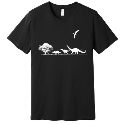 Dinosaurs Prehistoric Dinosaur Kids Or Adults Dino Premium T-Shirt