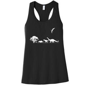 Dinosaurs Prehistoric Dinosaur Kids Or Adults Dino Women's Racerback Tank