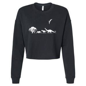 Dinosaurs Prehistoric Dinosaur Kids Or Adults Dino Cropped Pullover Crew