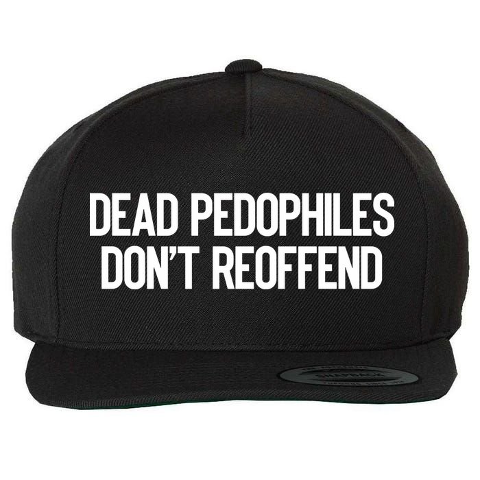 Dead Pedophiles DonT Reoffend Wool Snapback Cap