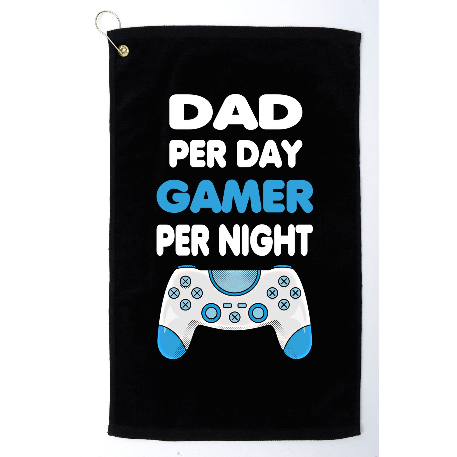 Dad Per Day Gamer Per Night Gamer Fathers Day Idea Gift Golf Towel