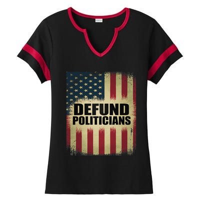 Defund Politicians Defund D.C. Clear The Swamp Ladies Halftime Notch Neck Tee