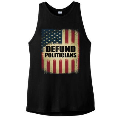 Defund Politicians Defund D.C. Clear The Swamp Ladies PosiCharge Tri-Blend Wicking Tank