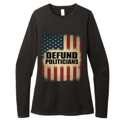 Defund Politicians Defund D.C. Clear The Swamp Womens CVC Long Sleeve Shirt