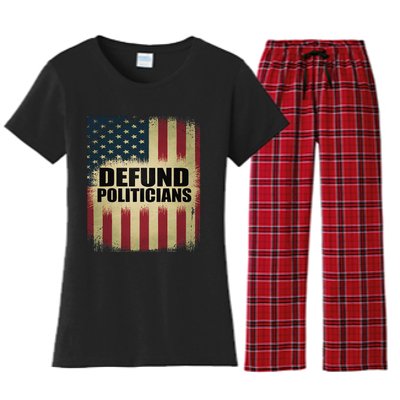 Defund Politicians Defund D.C. Clear The Swamp Women's Flannel Pajama Set