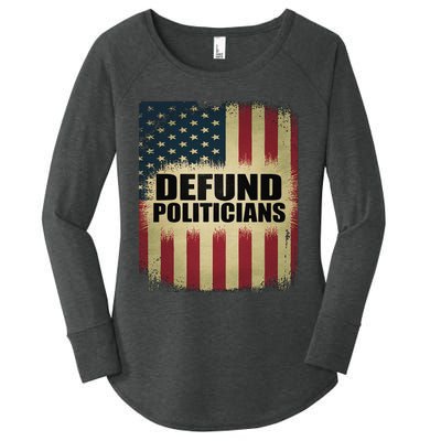 Defund Politicians Defund D.C. Clear The Swamp Women's Perfect Tri Tunic Long Sleeve Shirt