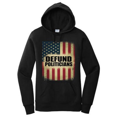 Defund Politicians Defund D.C. Clear The Swamp Women's Pullover Hoodie