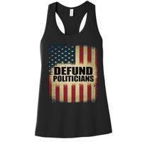 Defund Politicians Defund D.C. Clear The Swamp Women's Racerback Tank