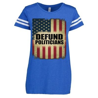 Defund Politicians Defund D.C. Clear The Swamp Enza Ladies Jersey Football T-Shirt