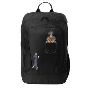 Dachshund Pocket City Backpack