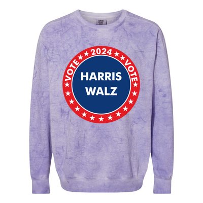 Democratic President Election Campaign 2024 Souvenir Gift Colorblast Crewneck Sweatshirt