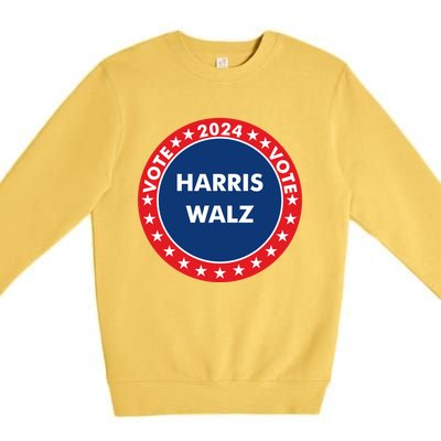 Democratic President Election Campaign 2024 Souvenir Gift Premium Crewneck Sweatshirt