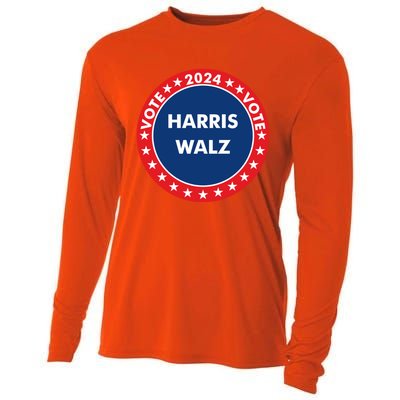 Democratic President Election Campaign 2024 Souvenir Gift Cooling Performance Long Sleeve Crew