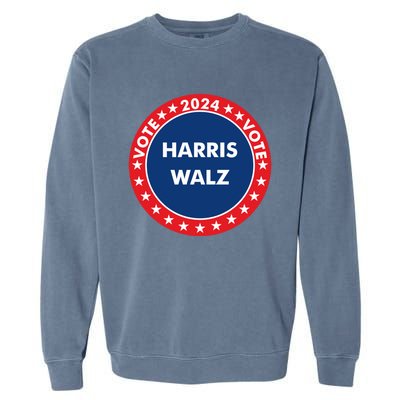 Democratic President Election Campaign 2024 Souvenir Gift Garment-Dyed Sweatshirt