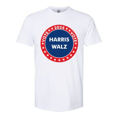 Democratic President Election Campaign 2024 Souvenir Gift Softstyle® CVC T-Shirt