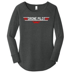 Drone Pilot Funny Quadcopter RC Flying Wings Gift Women's Perfect Tri Tunic Long Sleeve Shirt