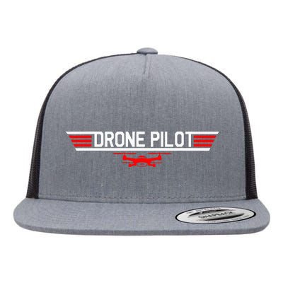 Drone Pilot Funny Quadcopter RC Flying Wings Gift Flat Bill Trucker Hat