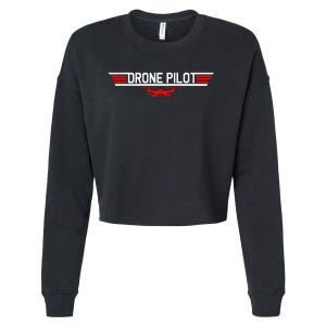 Drone Pilot Funny Quadcopter RC Flying Wings Gift Cropped Pullover Crew