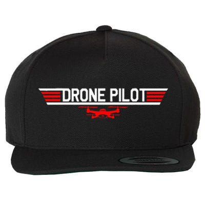 Drone Pilot Funny Quadcopter RC Flying Wings Gift Wool Snapback Cap