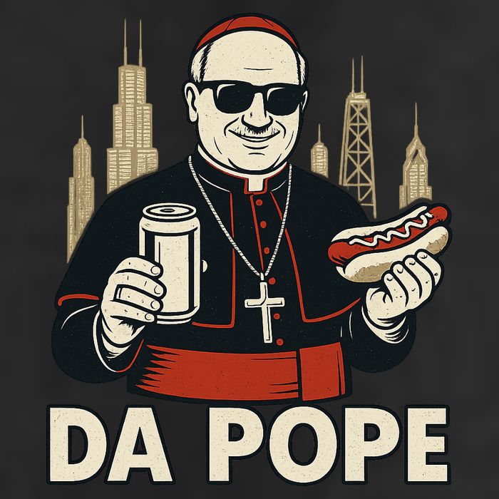 Da Pope From America Chicago Pope Leo XIV Adult Drive Performance Visor