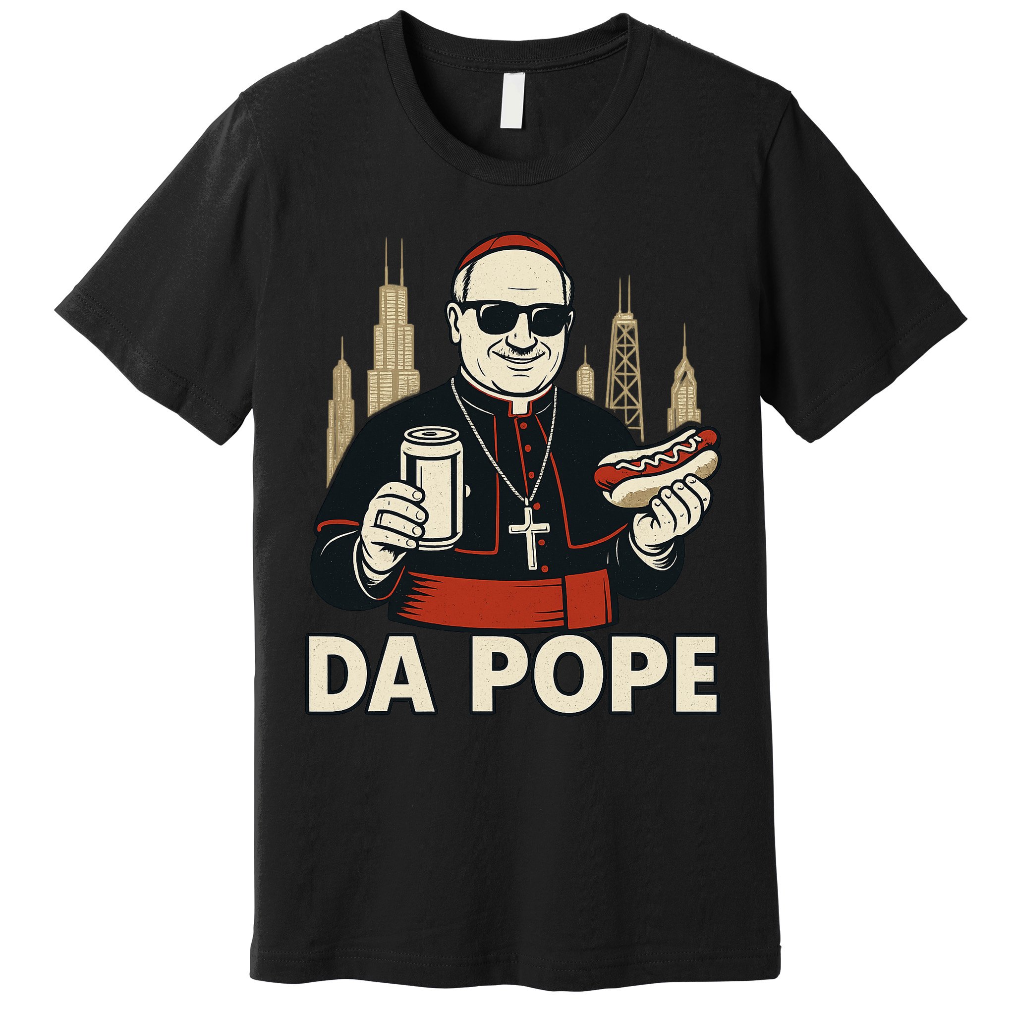 Da Pope From America Chicago Pope Leo XIV Premium T-Shirt