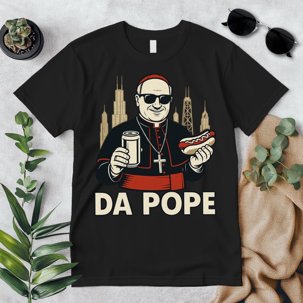 Da Pope From America Chicago Pope Leo XIV Premium T-Shirt