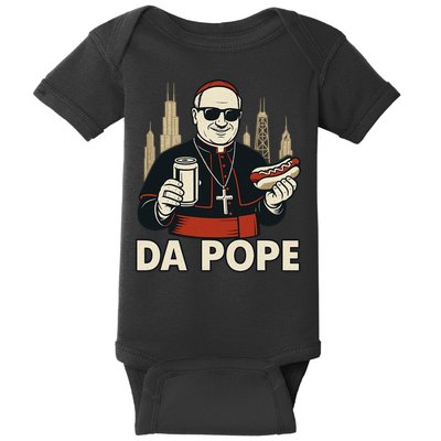 Da Pope From America Chicago Pope Leo XIV Baby Bodysuit
