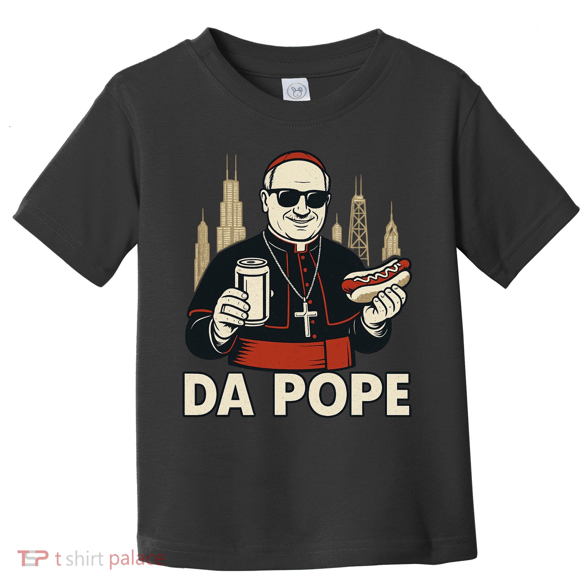 Da Pope From America Chicago Pope Leo XIV Toddler T-Shirt