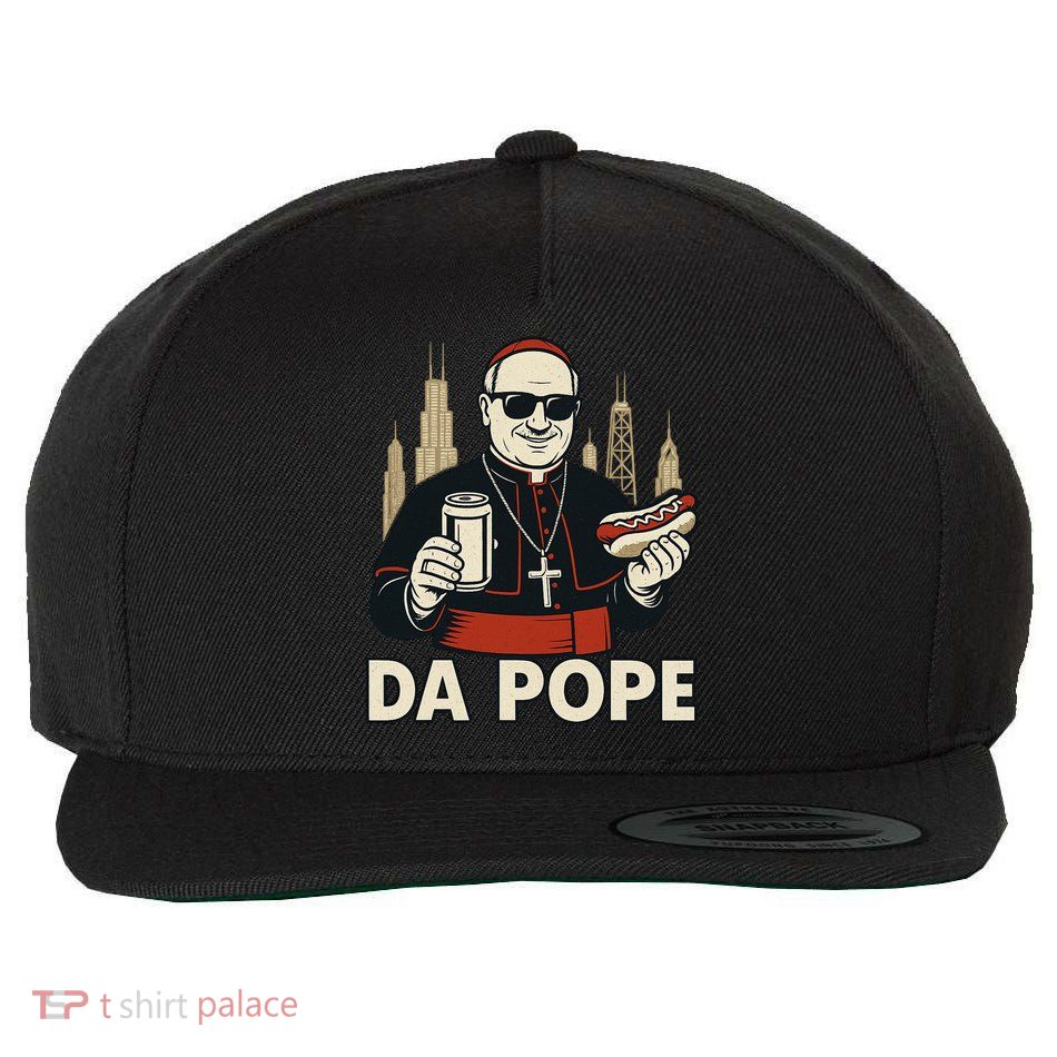 Da Pope From America Chicago Pope Leo XIV Wool Snapback Cap